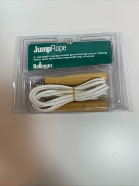 BOLLINGER 8 1/2' Jump Rope- New In Package Vintage Exercise Fitness Training